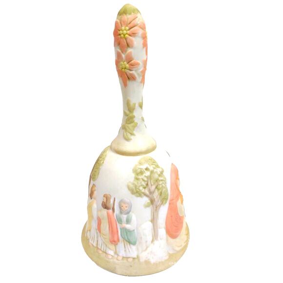 Vintage 1982 Lefton Nativity Bell Christopher Collection Come All Ye Faithful - Picture 4 of 6